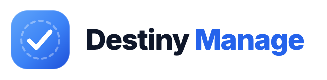 Destiny Manage Wordmark Light